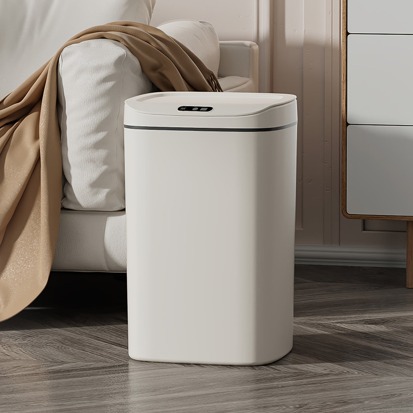 Touchless Odor-Blocking Trash Bin for Home Office Bathroom