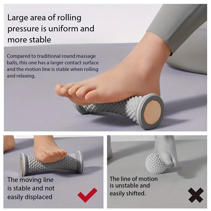 Manual Foot Massage Roller Medium Firmness for Yoga & Fitness