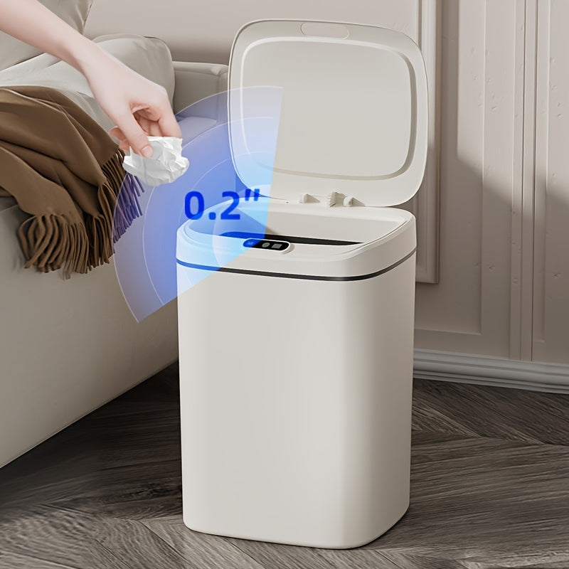 Touchless Odor-Blocking Trash Bin for Home Office Bathroom