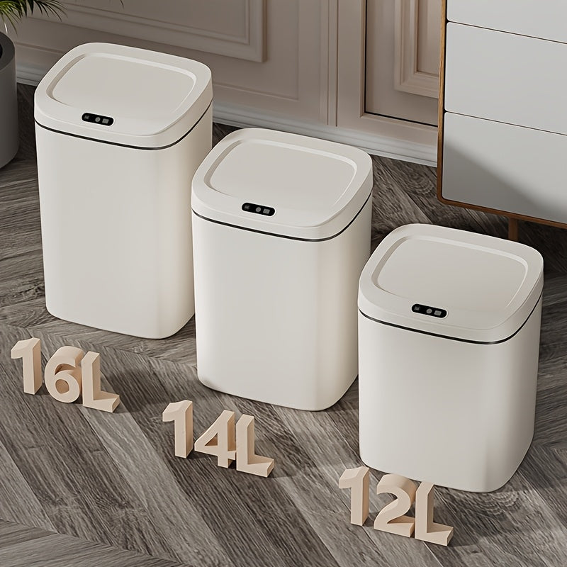 Touchless Odor-Blocking Trash Bin for Home Office Bathroom